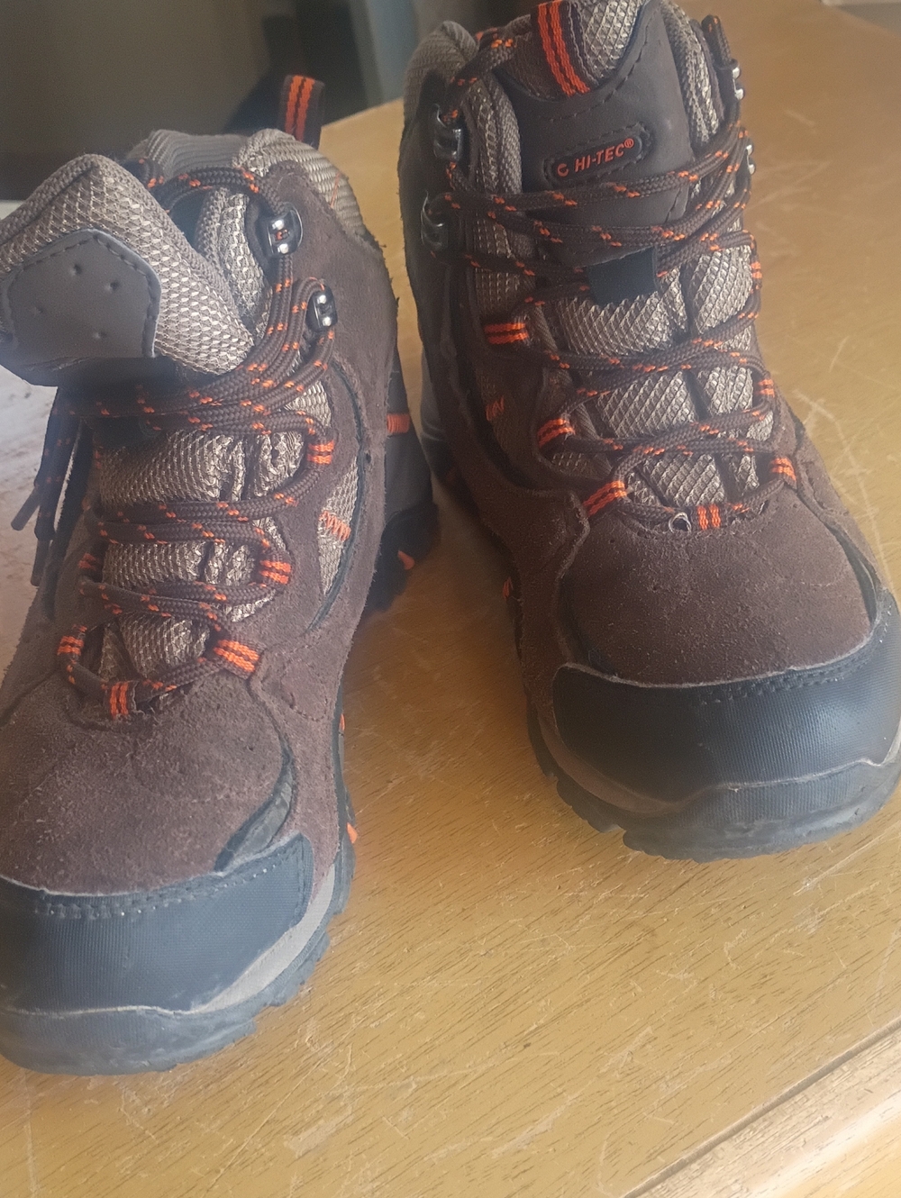 Hi-Tec Kids Brown and Orange Trail Boots
